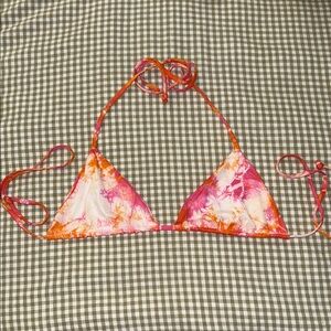 Frankie's Bikinis Pink and Orange Tie-Dye Bikini